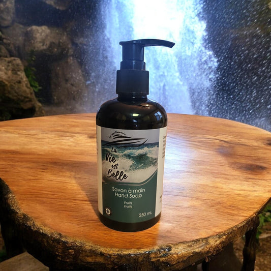 Savon à main La vie est belle, avec huile d'argan